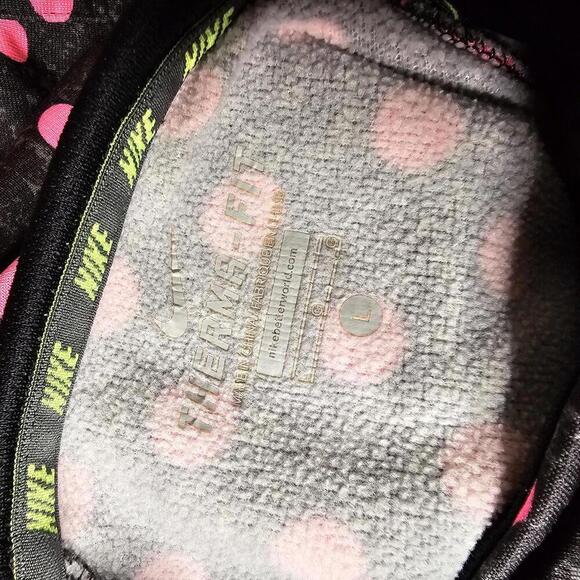 Nike Girl's Polka Dot Hoodie Sweatshirt - Picture 3 of 3